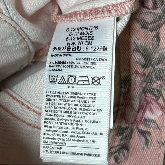 Gap × LoveShackFancy Baby Floral Icon Denim Jacket NWT 6-12 Months - Picture 9 of 11